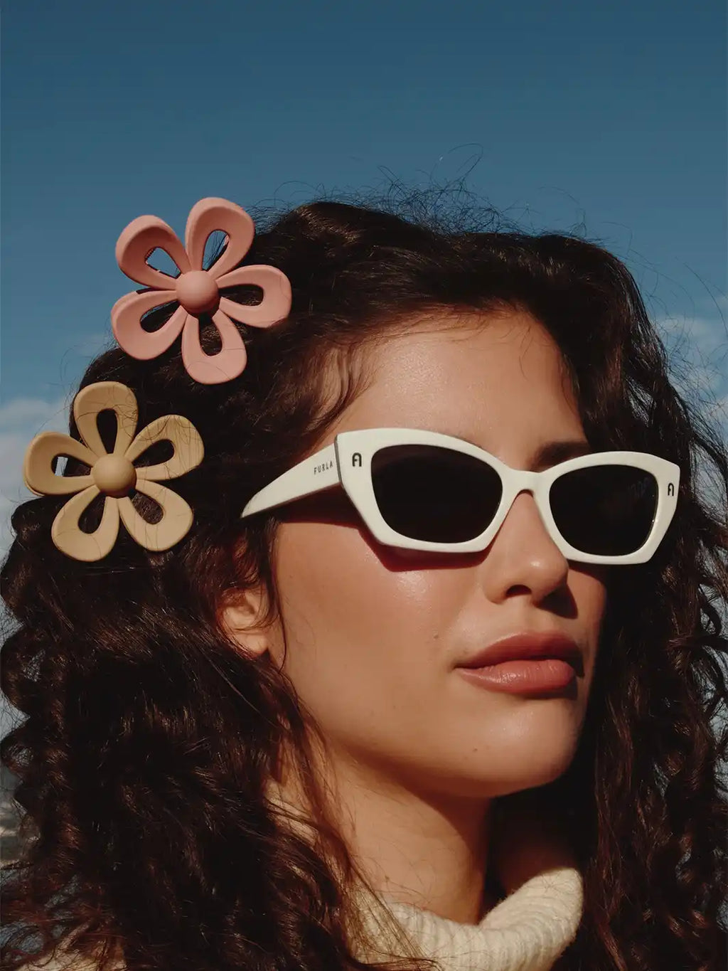 Flower Claw Clips, Set of 3-1