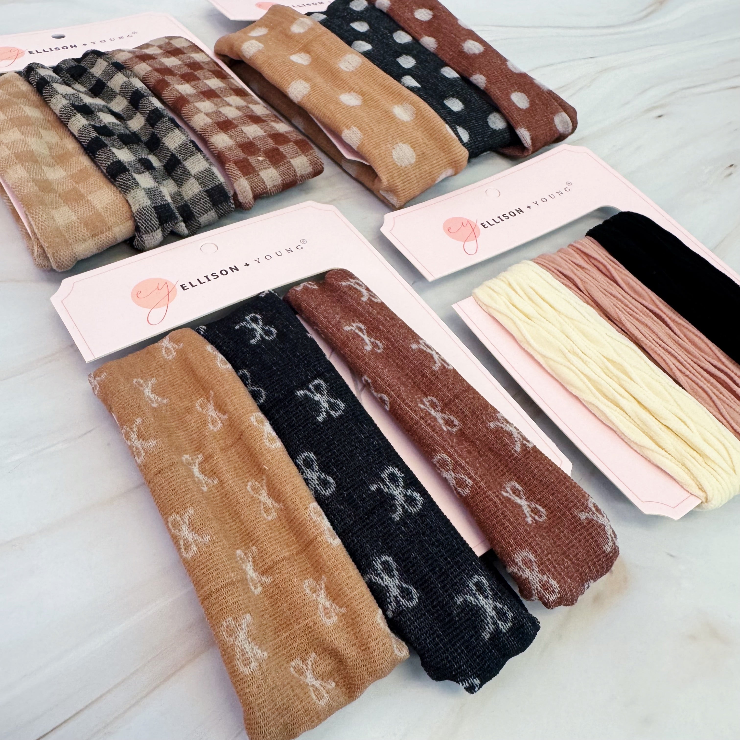 Lovely Patterns Hair Ties Set Of 3-0